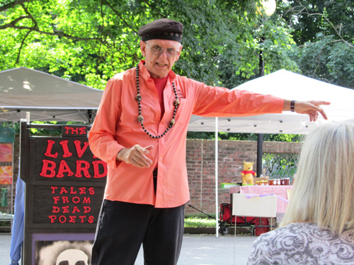 Reciting in New Harmony, Indiana 2019